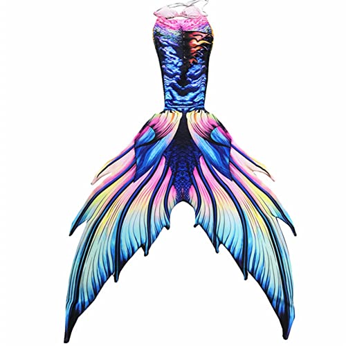 Fabulous Mermaid Tails for Adult Women Men Swimmable Mermaid Tail No Flipper Beach Costumes Mermaid Dress Swimsuits (Pink,Large)