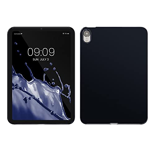 kwmobile Case Compatible with Apple iPad Mini 6 8.3' (2021) Case - Soft TPU Back Protector Cover for Tablet - Dark Blue
