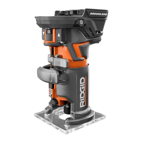 18-Volt OCTANE Cordless Brushless Compact Fixed Base Router with 1/4 in. Bit, Round and Square Bases, and Collet Wrench