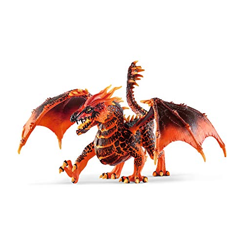 schleich ELDRADOR CREATURES - Lava Dragon, Fantasy Toy with Moveable and Rotating Parts From ELDRADOR CREATURES Lava World, Dragon Toy Figurine For Children Ages 7+