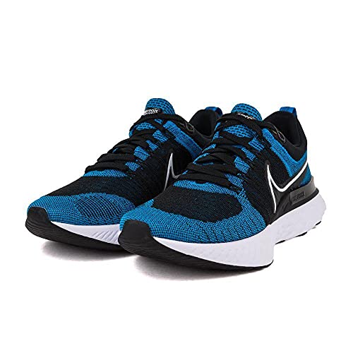 Nike Men's React Infinity Run Flyknit 2 Running Shoes, Thunder Blue/College Navy/Platinum Tint/Black, 11.5