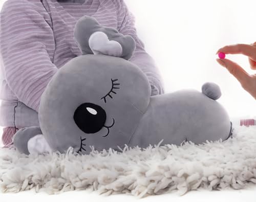 Ryttir 20 Inch XL Gray Big Koala Stuffed Animal, Adventure Stuffed Koala Pillow Toy, Brave Boy's and Girl's Room Koalas Plush Decor, Funny Stuffed Koala Gifts for Kids and Women