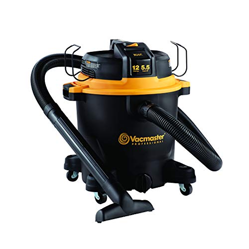 Vacmaster Professional - Professional Wet/Dry Vac, 12 Gallon, Beast Series, 5.5 HP 2-1/2' Hose (VJH1211PF0201) , Black
