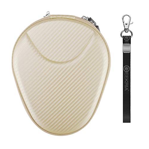 Geekria Shield Case Compatible with Sony, FKANT, LG, Jabra, Bluenin, Avantree, COULAX Headphones, Replacement Protective Hard Shell Travel Carrying Bag with Cable Storage (Gold)