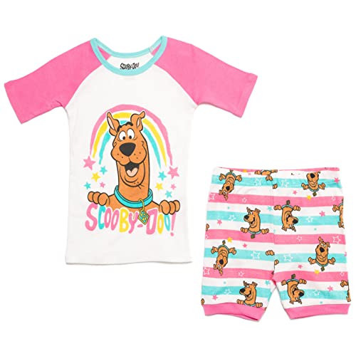 Scooby-Doo Toddler Girls Pajama Shirt & Shorts Multicolor/White 4T