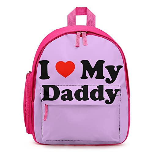 I Love My Daddy Unisex Backpack Lightweight Laptop Shoulder Bag Causal Daypack Outdoor Bags