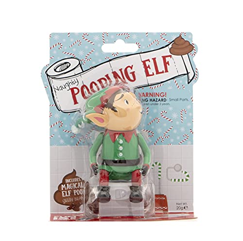 Boxer Gifts Pooping Elf Poop Candy Toy for Kids - Jelly Bean Dispenser - Funny Stocking Stuffers Boys & Girls - Christmas Novelty Toys