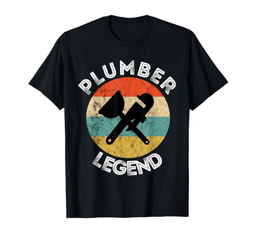 Plumber Legend Pipefitter Sunset Plumbing Steamfitter T-Shirt