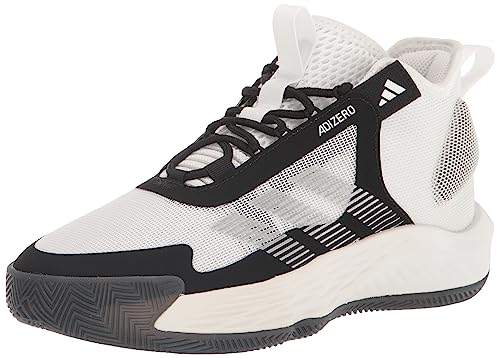 adidas Unisex Adizero Select Team Sneaker, White/Silver Metallic/Black, 11.5 US Men