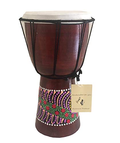 Djembe Drum Bongo Congo African Wood Drum - MED SIZE- 12' High - Professional Sound - NOT MADE IN CHINA