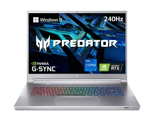 Acer Predator Triton 500 SE Gaming/Creator Laptop | 12th Gen Intel i7-12700H | GeForce RTX 3060 | 16' WQXGA 240Hz G-SYNC Display | 16GB DDR5 | 512GB Gen 4x4 SSD | Killer Wi-Fi 6E | PT316-51s-7397