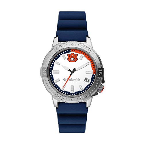 Columbia Peak Patrol Auburn Tigers Men's Watch with Blue Silicone Strap