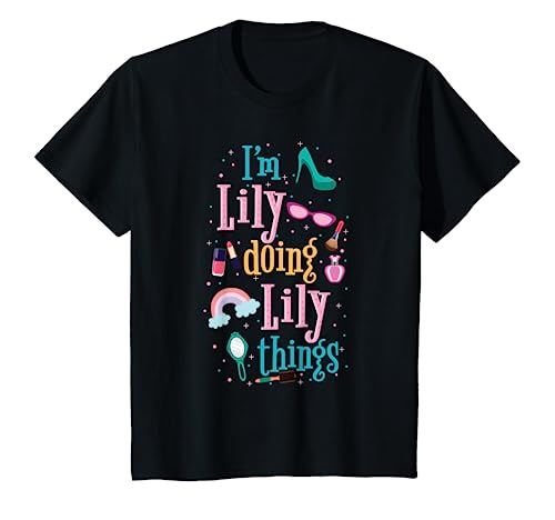 Kids I'm Lily Doing Lily Things Cute Girls Gift T-Shirt