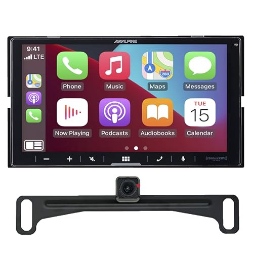 Alpine ILX-W670, 7-Inch Double DIN Digital Multimedia Receiver w/Apple Carplay & Android Auto - Includes EchoMaster Backup Camera