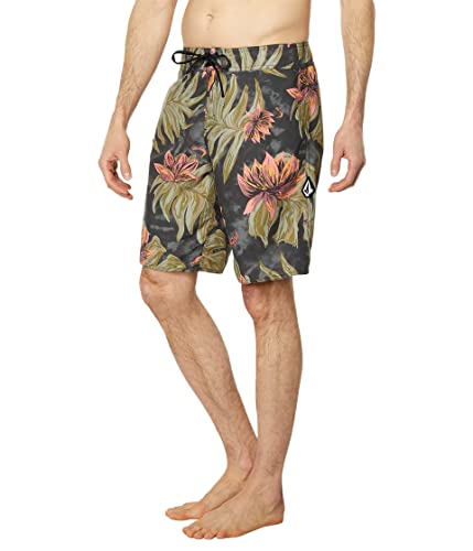 Volcom Men's Standard Lido Solid Mod 20' Boardshort, Rinsed Black, 34