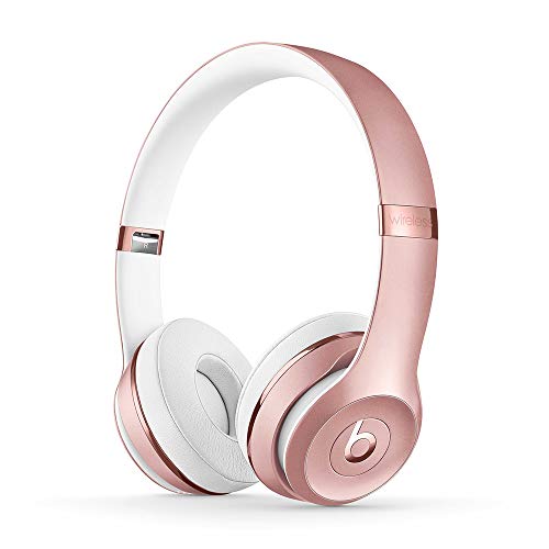 Beats Solo3 Wireless On-Ear Headphones - Apple W1 Headphone Chip, Class 1 Bluetooth, 40 Hours of Listening Time, Built-in Microphone - Rose Gold