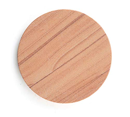 Thirstystone Cinnabar Brand, Multicolor All Natural Sandstone-Durable Stone with Varying Patterns, Every Coaster Is An Original, 4 inch round
