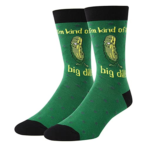 HAPPYPOP 2023 Socks Funny, Pickle Socks Dill Pickle Socks, Pickle Gifts for Pickle Lovers