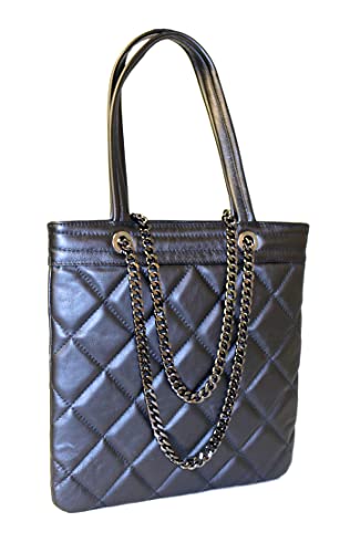 Pierre Cardin Medium Black Soft Quilted Shopper Tote for womens
