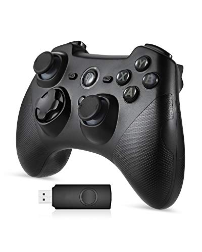 EasySMX 2.4G Wireless Controller for PS3, PC Gamepads with Vibration Fire Button Range up to 10m Support PC PS3 Android devices and TV BOX