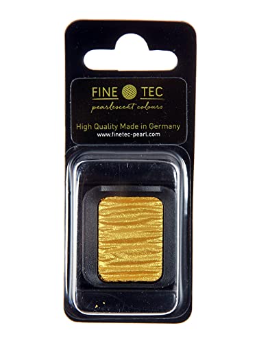 Finetec Pearlescent Watercolor Pan Refill, Metallic Olympic Gold (F0621)