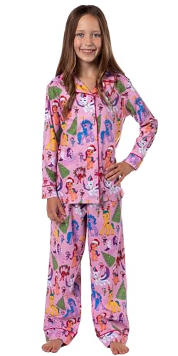 INTIMO My Little Pony: A New Generation Christmas Girls' Sunny Starscout Sleep Pajama Set (4/5) Pink
