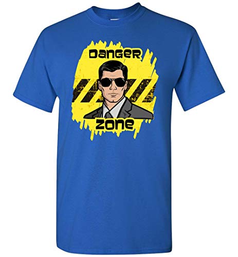 Absurd Ink Archer Danger Zone T-Shirt (Royal Blue, 3XL)