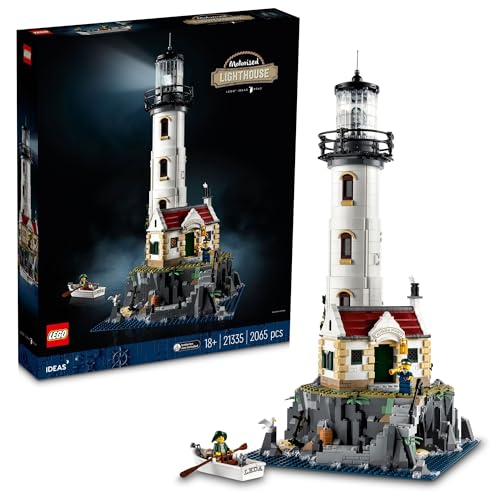 Lego Ideas Motorised Lighthouse 21335 Building Kit; Buildable Display Model for Adults