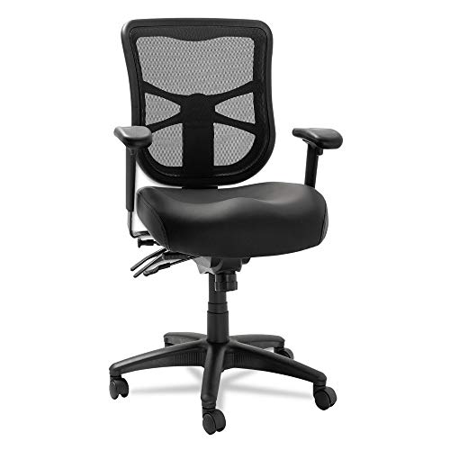 Alera ALEEL4215 Elusion Series Mid-Back Multifunction Mesh Chair - Black