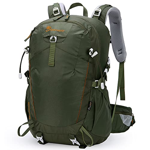 MOUNTAINTOP 35L Hiking Backpack for Women & Man Outdoor Backpack with Rain Cover for Camping, Cycling and Traveling