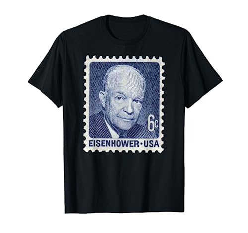 Retro President Dwight D Eisenhower T-shirt-USA Stamp Shirts