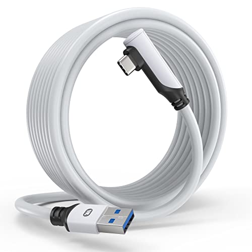 Warrky Link Cable 16 FT Compatible with Oculus Quest 2【No Disconnect Issues, More Stable Transfer】 USB 3.1 High-Speed, Fast Charging Quest 2 Link Cable for Oculus Accessories, Steam VR Headset and PC