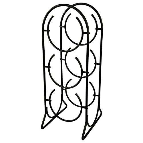Spectrum Diversified Horseshoe Rack, 3 Holder Countertop, Holds Standard & Jumbo Wine, Modern Kitchen Décor & Storage, 3 Bottle