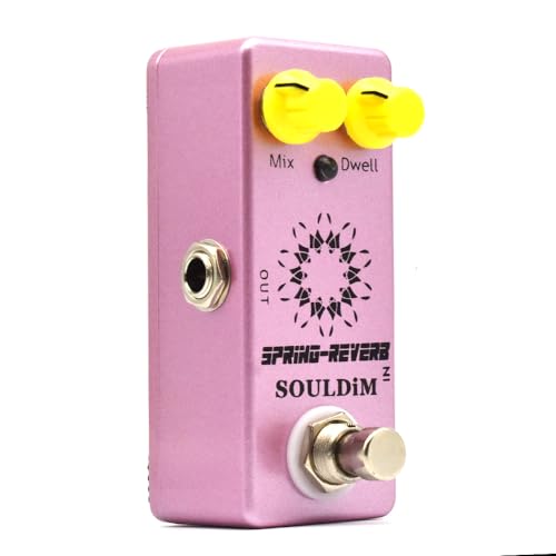 SoulDiM SPRING REVERB Mini Single Guitar Effect Pedal True Bypass Pedal for Electric Bass Guitar