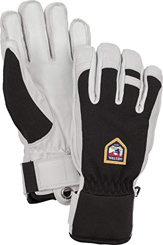 Hestra Army Leather Patrol Glove - Warm, Versatile Snow Glove for Winter, Skiing, and Snowboarding - Black - 8