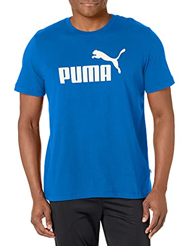 PUMA mens Essentials Logo Tee T Shirt, Puma Royal, Medium US
