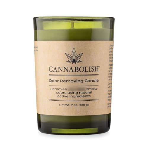Cannabolish Smoke Odor Eliminating Candle, 7 oz, Natural Ingredients, Wintergreen scent