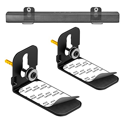 Sound Bar Mounts Universal Soundbar Wall Mount Bracket Kit for Most of Soundbars Wall Mount Shelf Mounting Brackets, Black