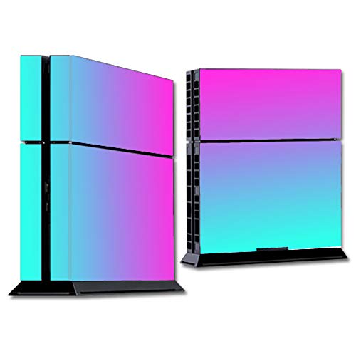 IT'S A SKIN Wrap Compatible with PS4 (R) Sony (R) Playstation (R) Console - Decals Vinyl Stickers Overlay - Hombre Pink Purple Teal Gradient