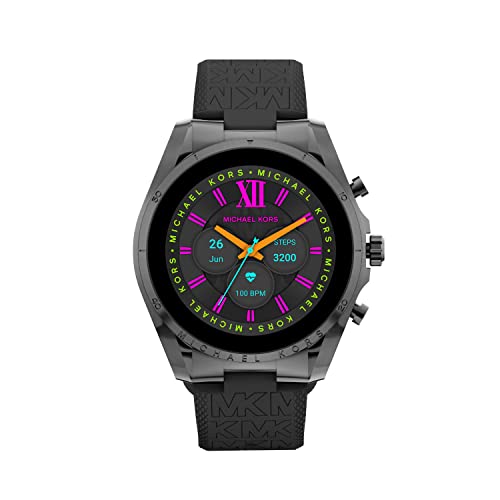 Michael Kors Men's or Women's Gen 6 44mm Touchscreen Smart Watch with Alexa Built-In, Fitness Tracker, Sleep Tracker, GPS, Music Control, Smartphone Notifications (Model: MKT5154V)