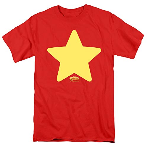 Steven Universe Star Cartoon Network T Shirt & Stickers (Small) Red