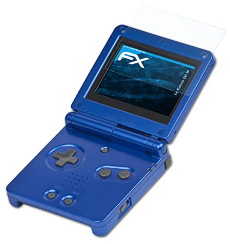 atFoliX Screen Protection Film compatible with Nintendo GBA SP Screen Protector, ultra-clear FX Protective Film (3X)