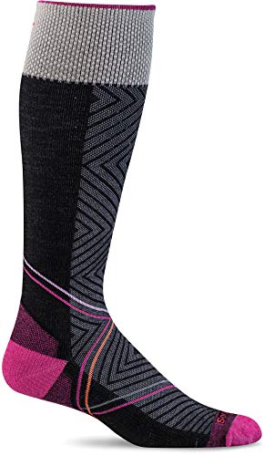 Sockwell Women's Pulse Graduated Compression Socks, Medium/Large, Black