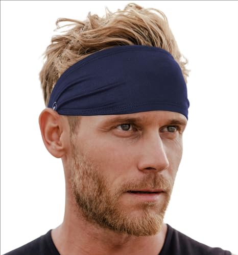 Mens Headband - Guys Sweatband & Sports Headband for Running, Working Out and Dominating Your Competition - Ultimate Performance Stretch & Moisture Wicking