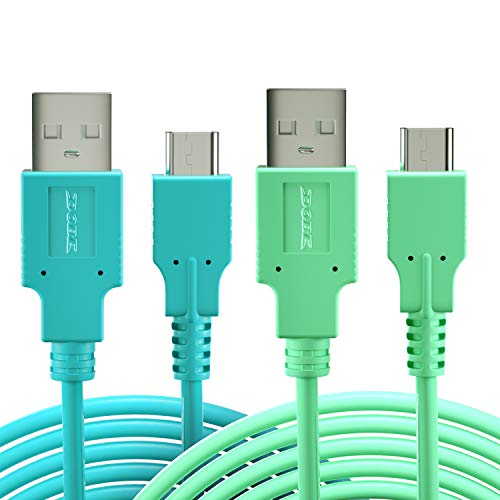 USB C Charger for Nintendo Switch, USB Type C Charging Cable for Nintendo Switch, Switch lite, MacBook, Pixel C, LG Nexus 5X G5, Nexus 6P/P9 Plus and more - Animal Crossing Blue and Green (4.92ft)
