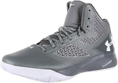 Under Armour Mens UA Clutchfit Drive II Graphite/Charcoal/Metallic Silver/White 4 D - Medium