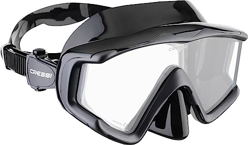 Cressi Liberty Triside Spe Diving Mask, Black/Black/Black