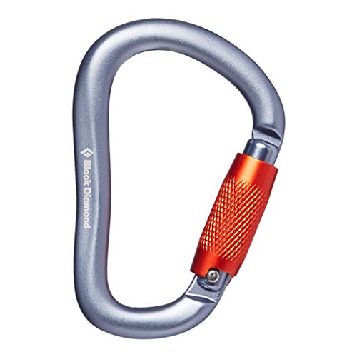 Black Diamond Rocklock Twistlock Carabiner, Gray