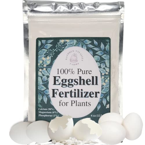 U.S.A. Eggshell Fertilizer Powder, 4 Ounce, for Tomato Plants, Orchids, Calcium Magnesium Phosphorus Powder for Indoor and Outdoor Flowers and Plants
