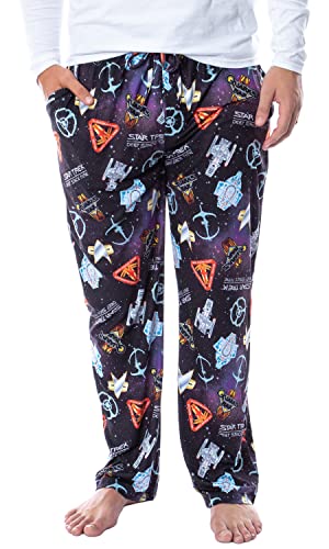 Star Trek Deep Space Nine DS9 Ships and Quarks Bar Mens' Pajama Pants Black